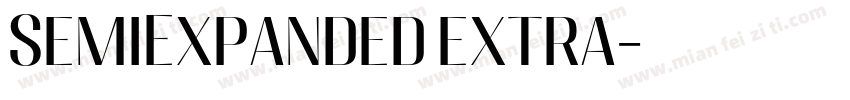 SemiExpanded extra字体转换